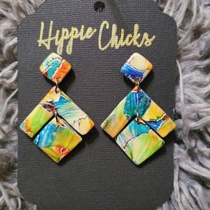 Polymer clay earrings